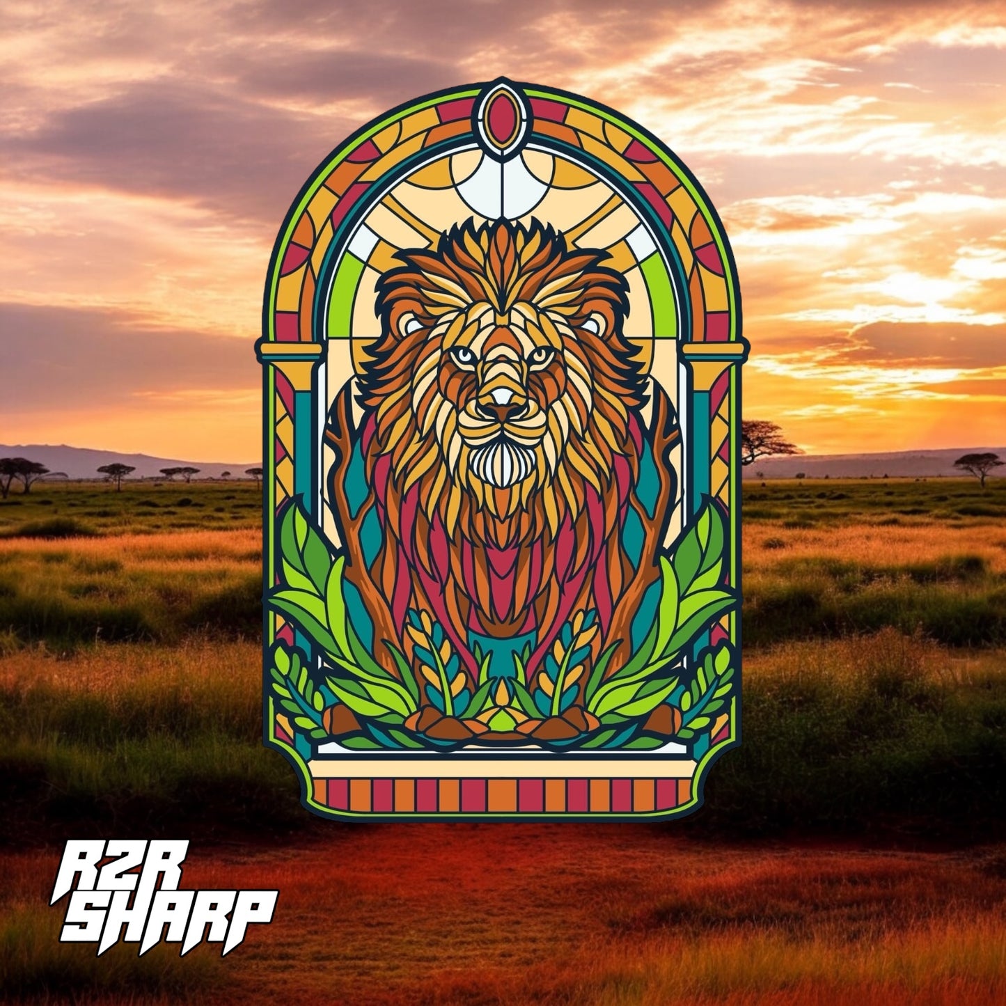 Stained Glass - Lion