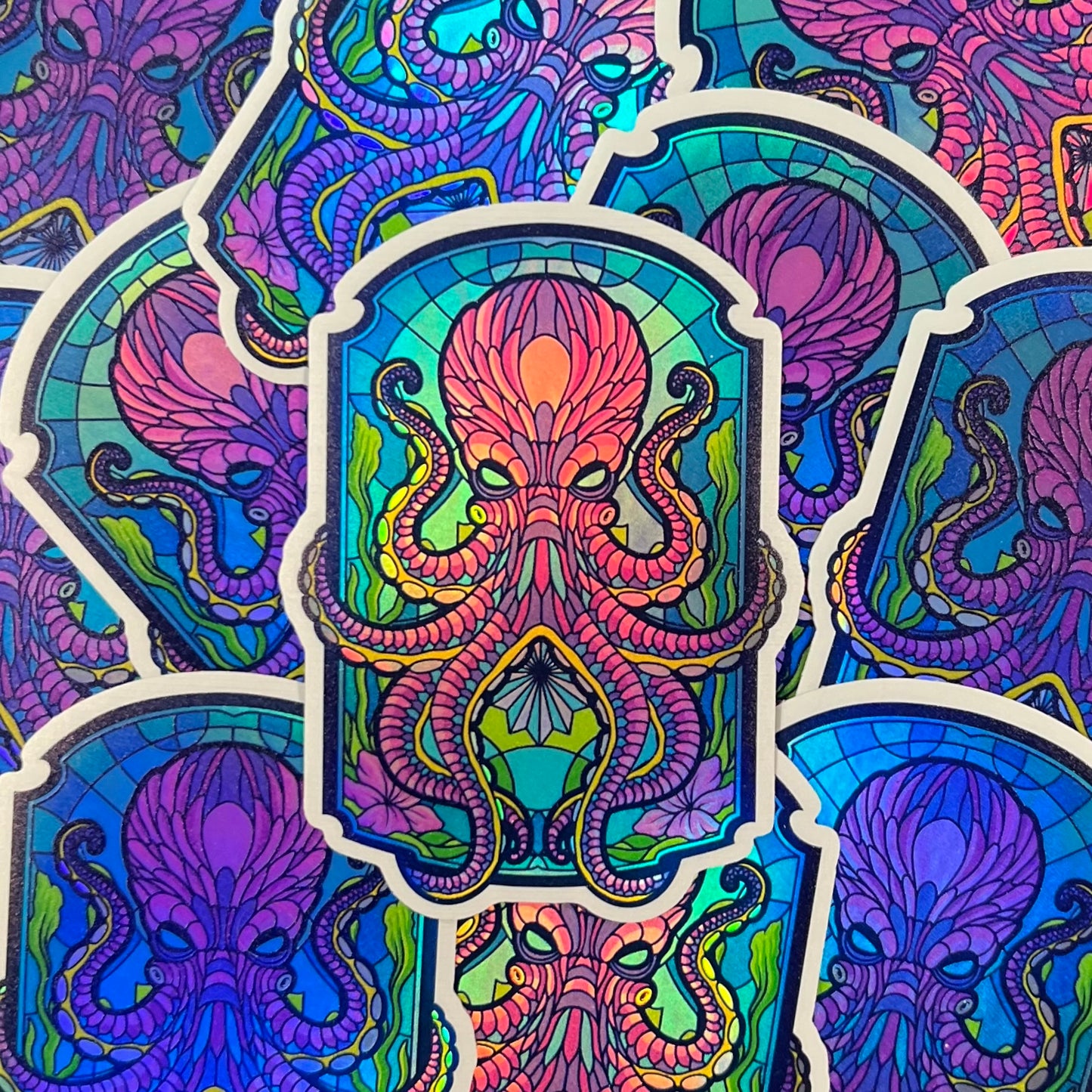 Stained Glass - Kraken