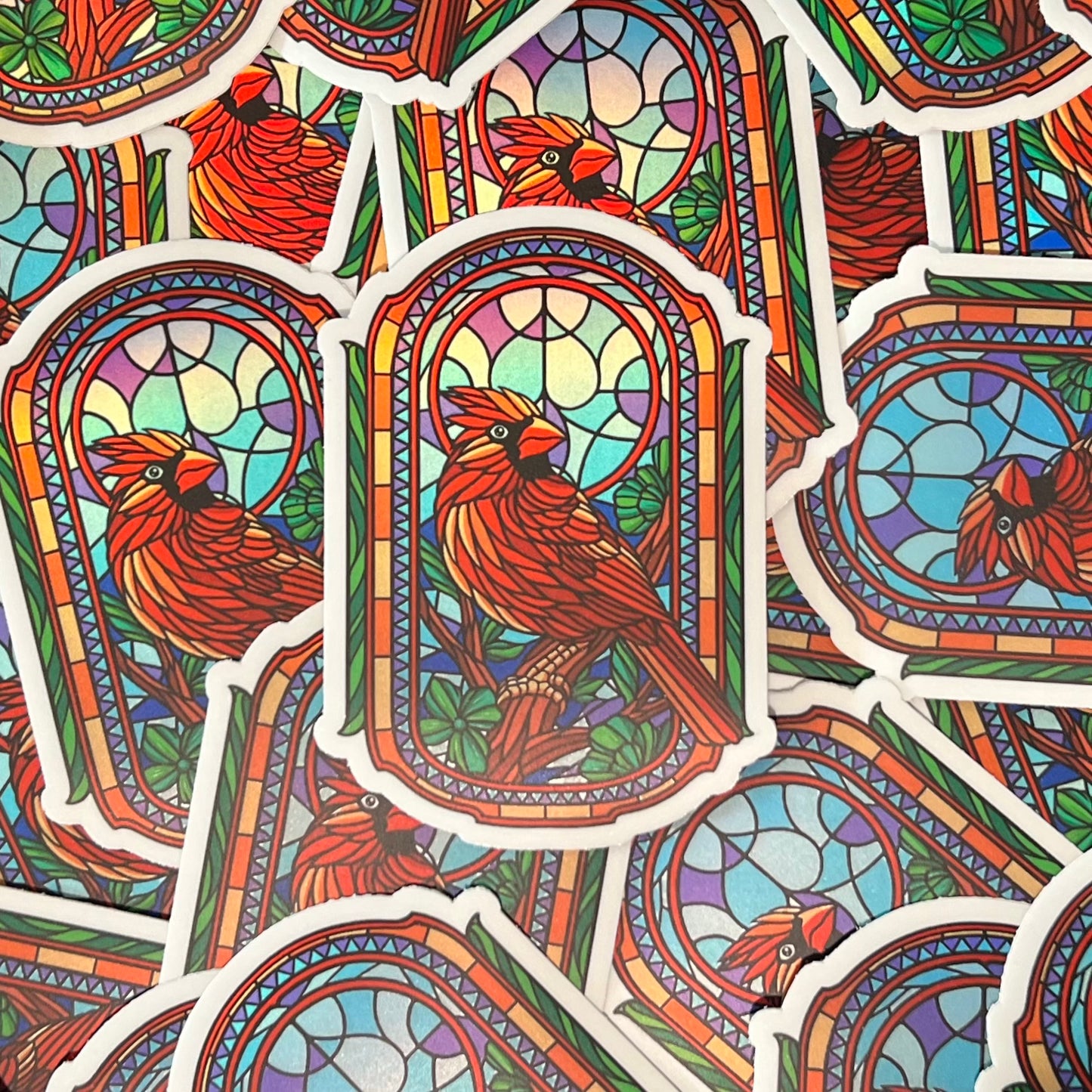 Stained Glass - Cardinal