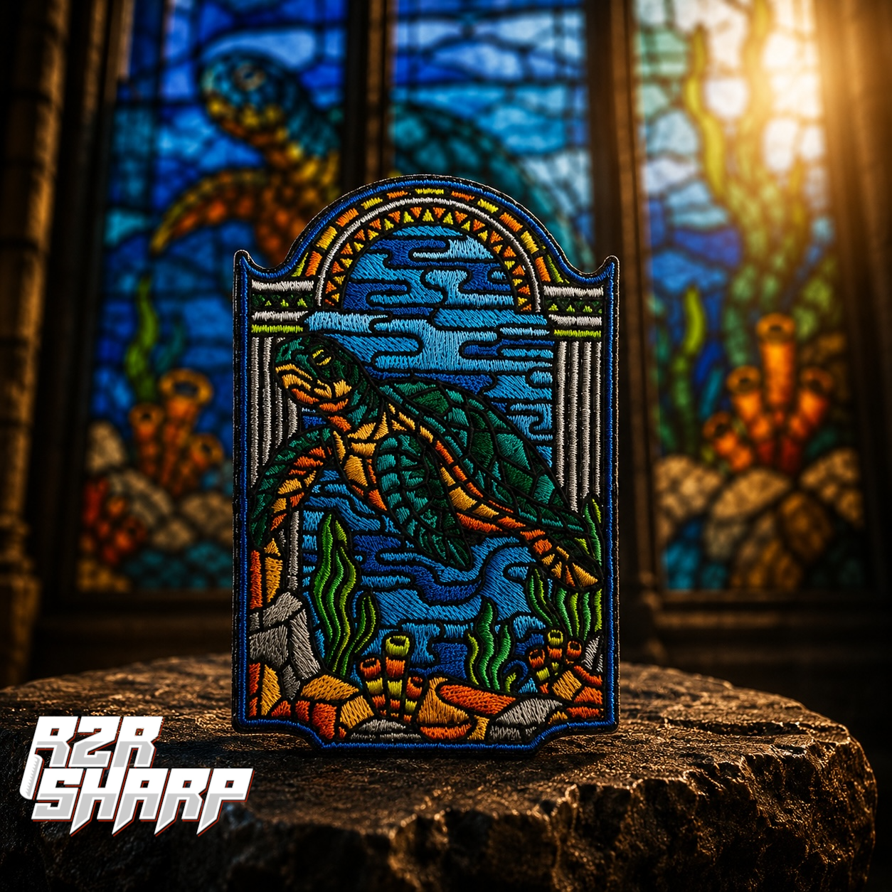 Stained Glass - Sea Turtle