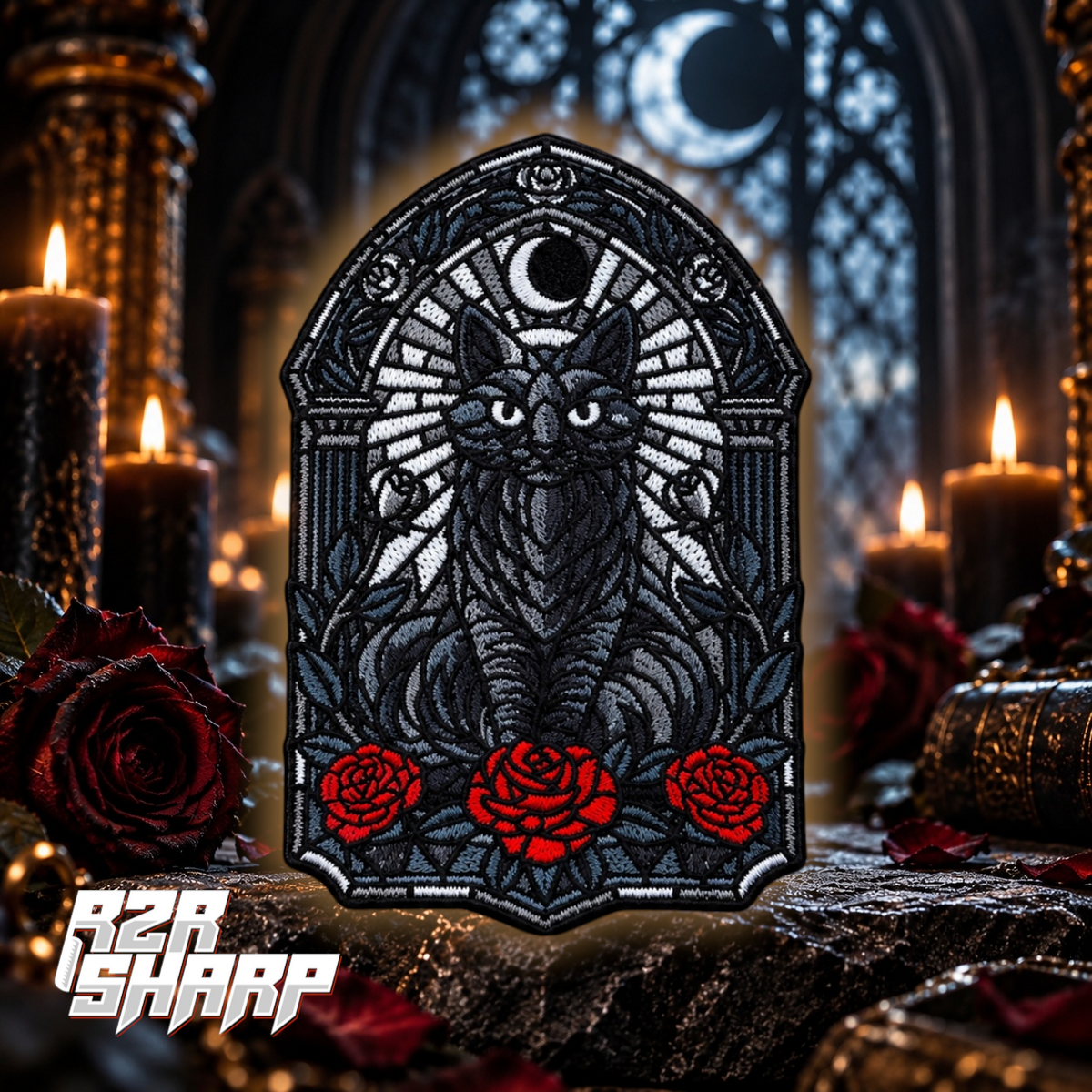 Stained Glass - Black Cat