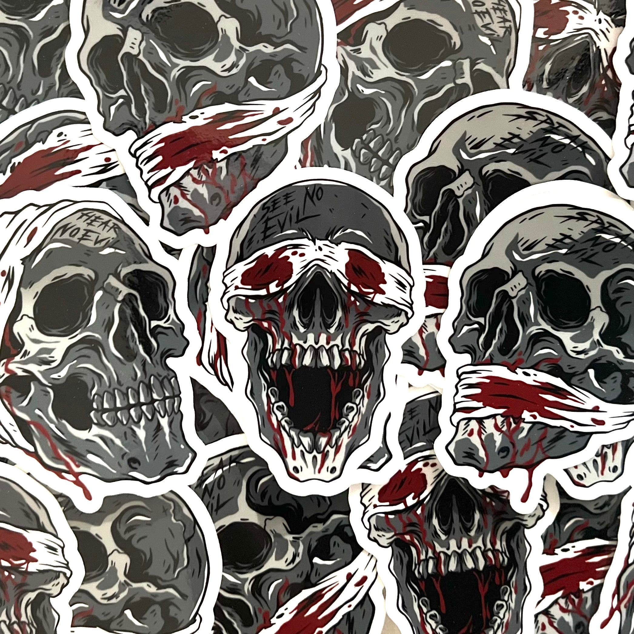 No Evil Sticker Pack – Razor Sharp Patches