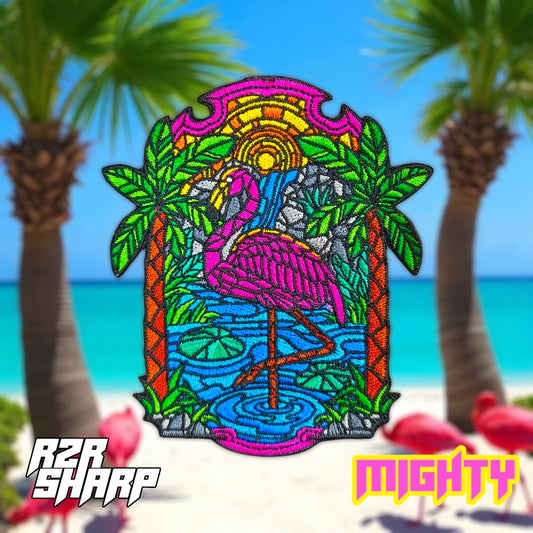 Stained Glass Flamingo - Mighty