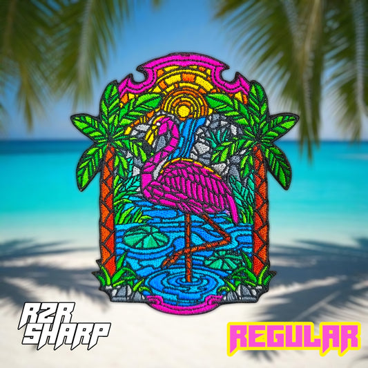 Stained Glass - Flamingo