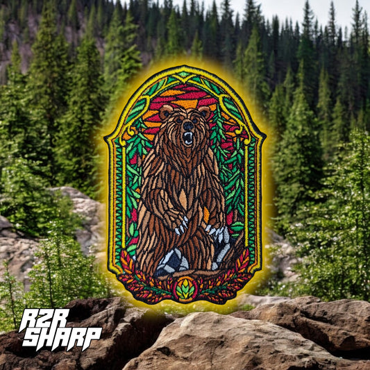 Stained Glass - Grizzly Bear