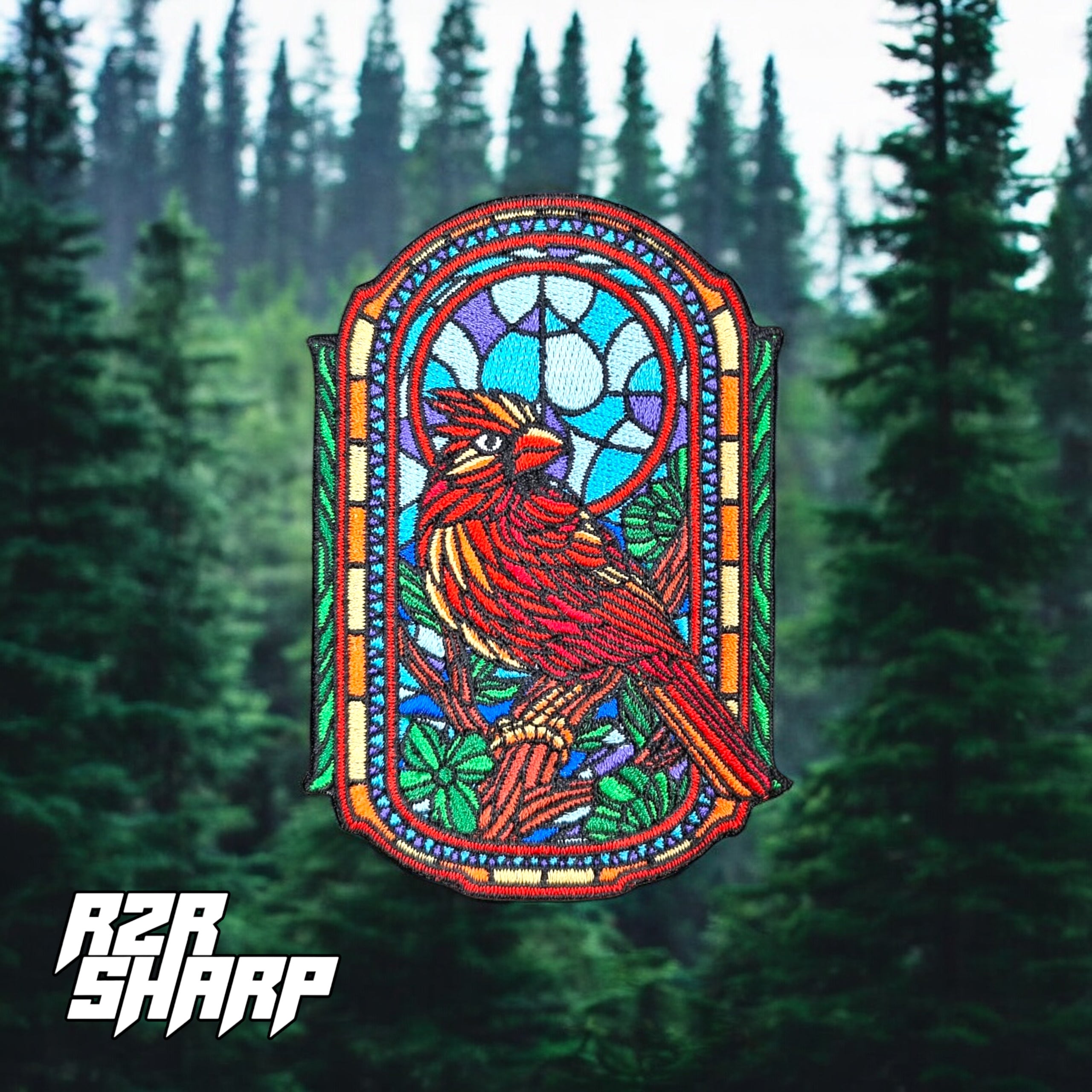 Stained Glass - Cardinal – Razor Sharp Patches